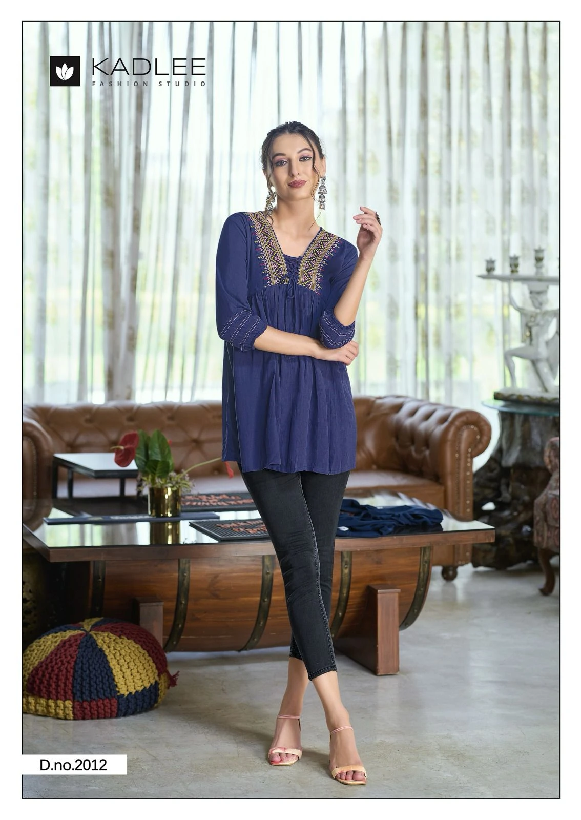 Kadlee Centuri Vol 2 Rayon Wrincle with Inner Wholesale Fancy Kurtis Catalog — Wholesale Kurtis, Kadlee Fashion Studio wholesale from Surat - Gallery Image 6